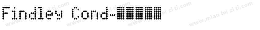 Findley Cond字体转换